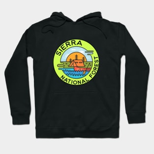 Sierra National Forest California Camping Canoe Hoodie